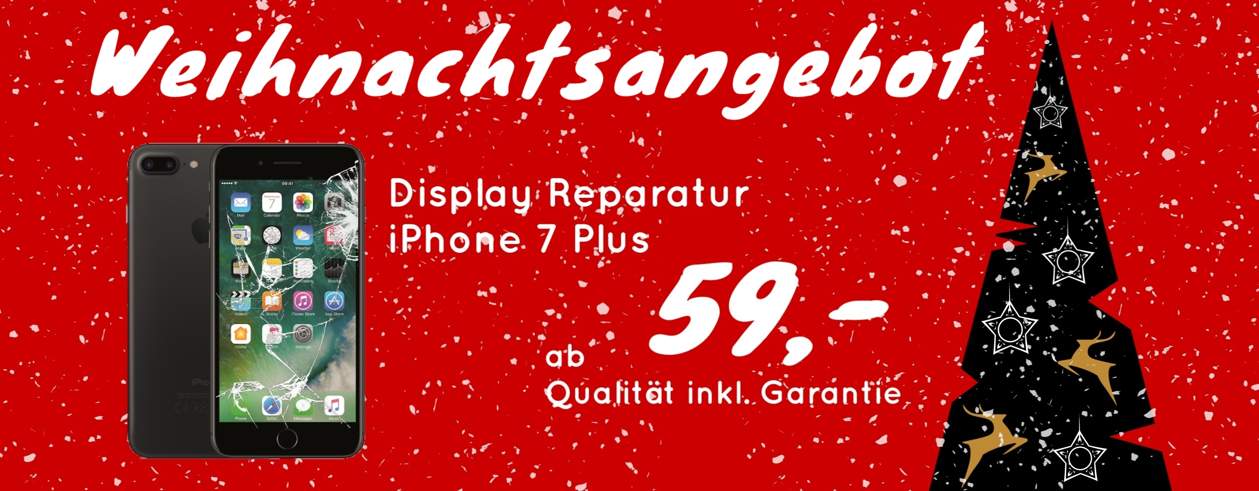 Smartphone Apple iPhone 7 Plus Display Glas Handy Reparatur 59,- Euro