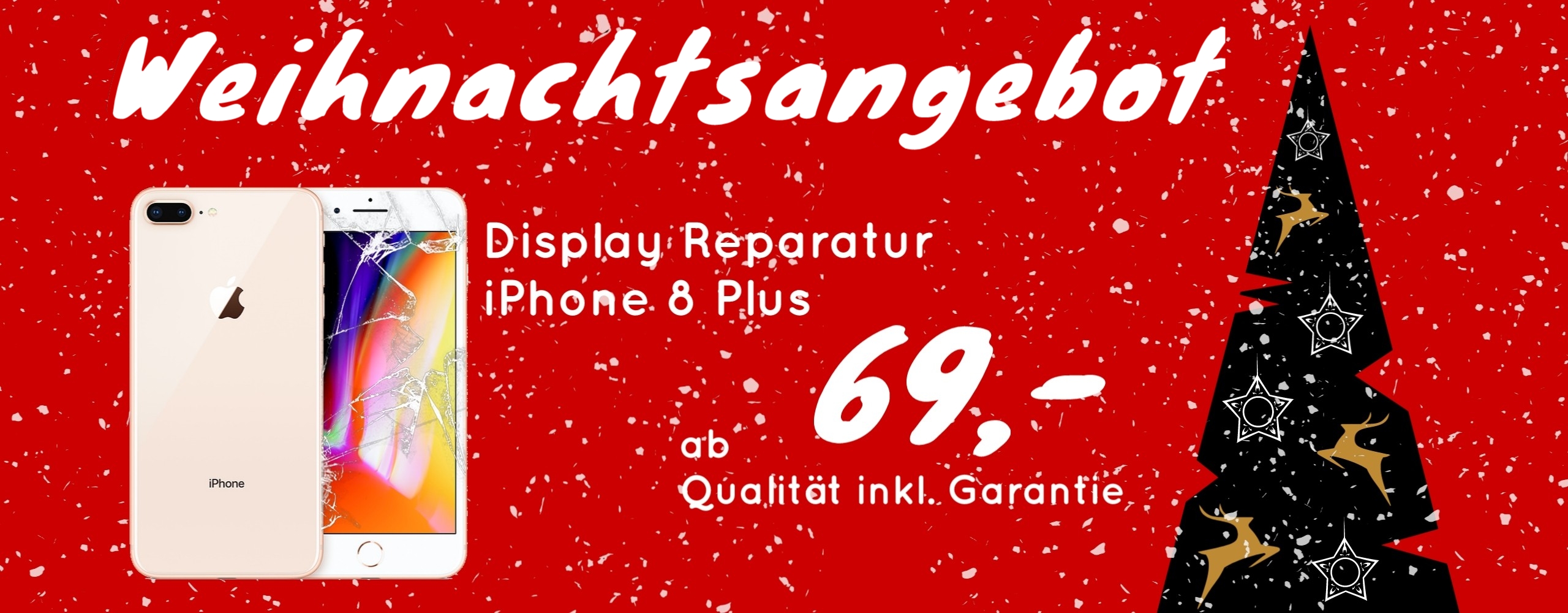 Smartphone Apple iPhone 8 Plus Display Glas Handy Reparatur 69,- Euro