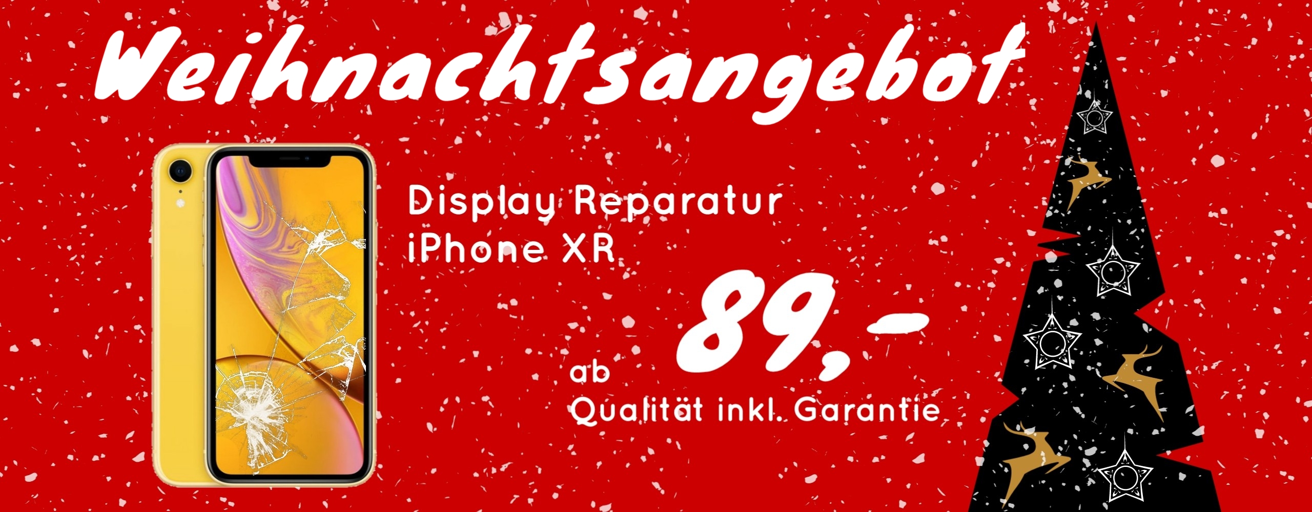 Smartphone Apple iPhone XR Display Glas Handy Reparatur 89,- Euro