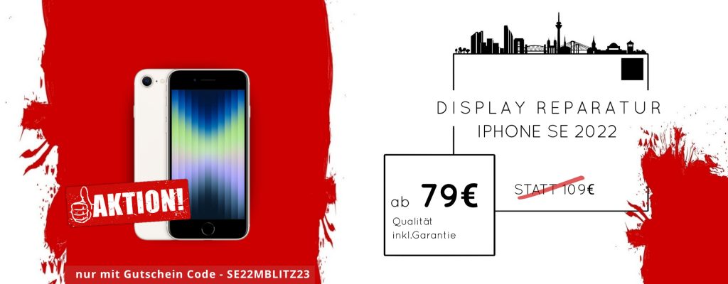 Apple iPhone SE 2022 Display Glas Handy Reparatur Preis Angebot 2023