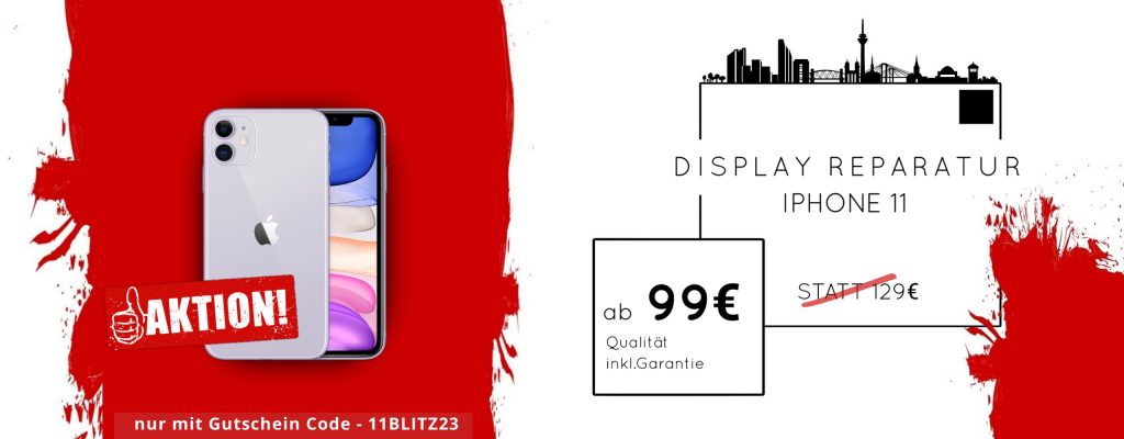 Apple iPhone 11 Display Glas Handy Reparatur Düsseldorf Preis Angebot 2024